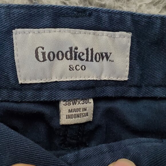 Goodfellow & Co Jeans Mens 38x30 Navy Blue Slim Cendo Stretch Denim - Picture 2 of 12